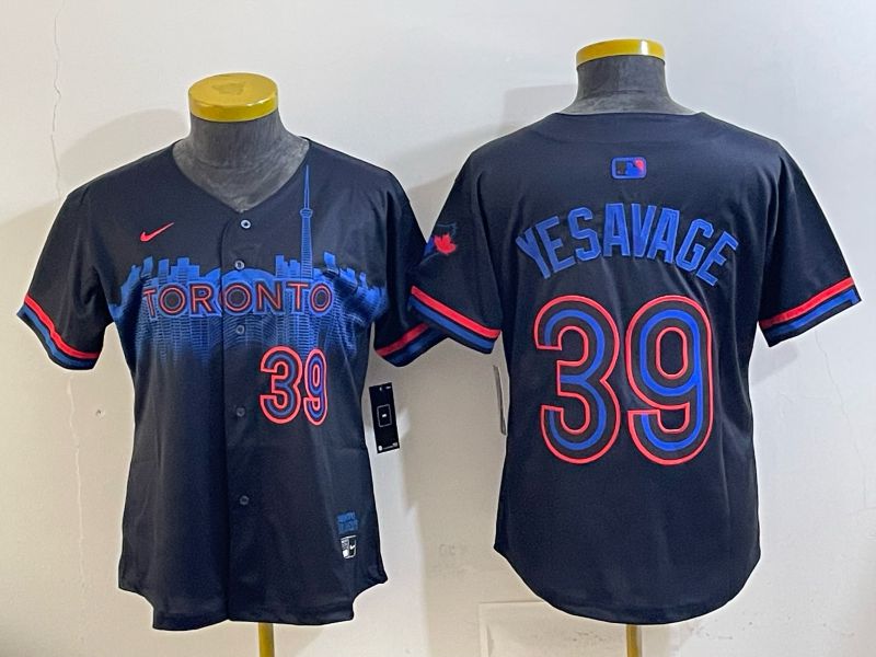 Women 2025 Toronto Blue Jays #39 Yesavage blue Game Nike MLB Jersey style 042->women mlb jersey->Women Jersey